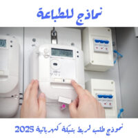 نموذج طلب لربط بشبكة كهربائية 2025