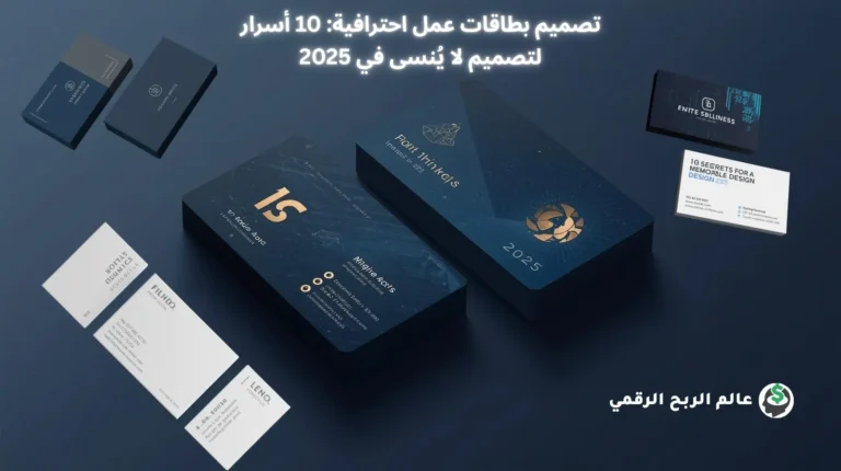 تصميم بطاقات عمل احترافية 10 أسرار لتصميم لا يُنسى في 2025