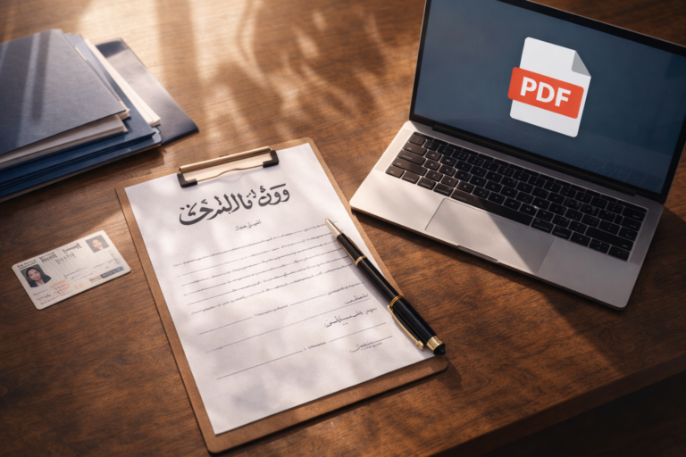 تصريح بالشرف بعدم الزواج 2026