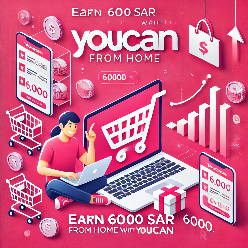 العمل من المنزل براتب 6000 ريال مع منصة YouCan للتجارة الإلكترونية