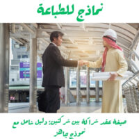 صيغة عقد شراكة بين شركتين