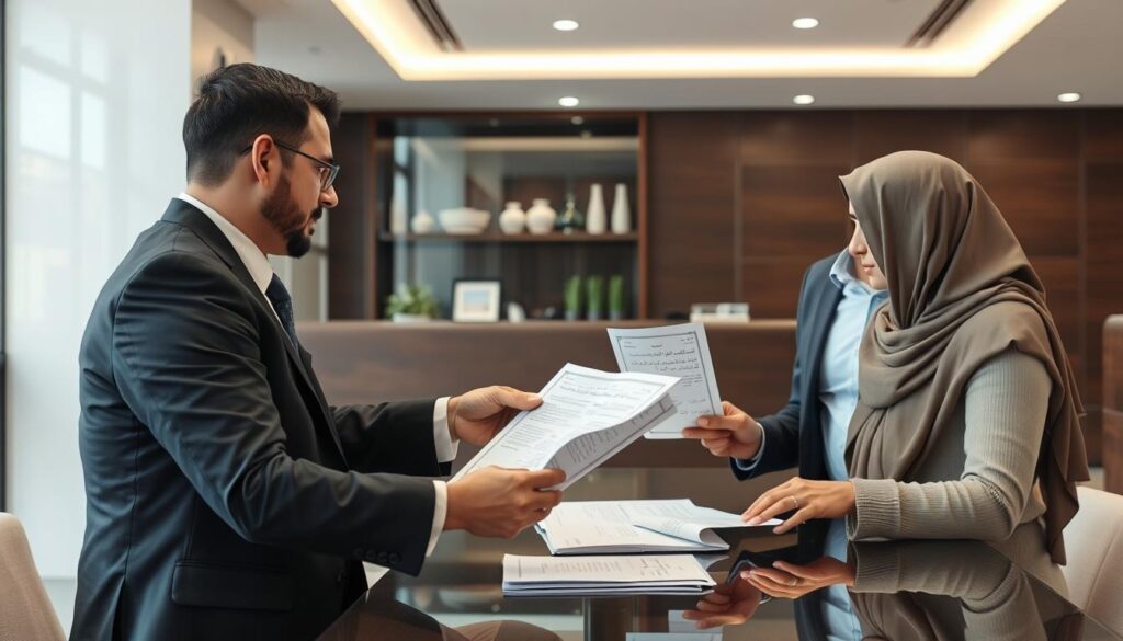 اجتماع في البنك لمناقشة نقل ملكية منزل مع البنوك اجتماع في البنك لمناقشة نقل ملكية منزل مع البنوك