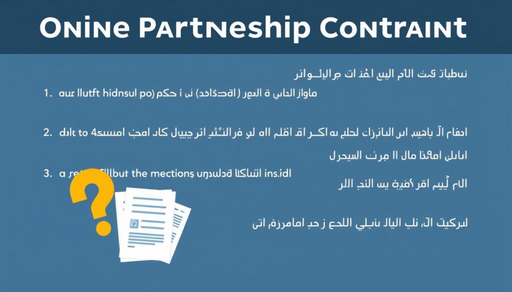الأسئلة الشائعة حول صياغة عقد شراكة أونلاين الأسئلة الشائعة حول صياغة عقد شراكة أونلاين