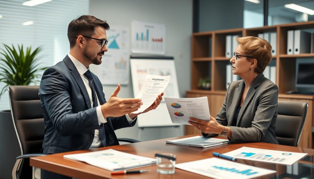 خبير تأمين يقدم استشارة حول اختيار شركة تأمين مناسبة لعقد البيع خبير تأمين يقدم استشارة حول اختيار شركة تأمين مناسبة لعقد البيع