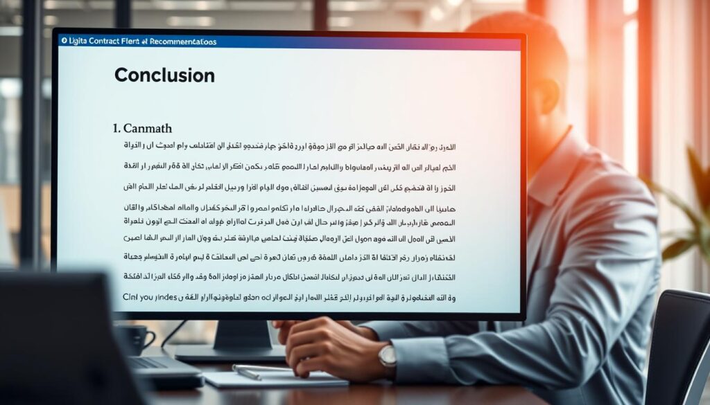 خلاصة وتوصيات حول برامج إعداد العقود القانونية خلاصة وتوصيات حول برامج إعداد العقود القانونية