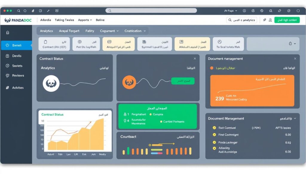 لوحة تحكم PandaDoc لإدارة دورة حياة العقود لوحة تحكم PandaDoc لإدارة دورة حياة العقود