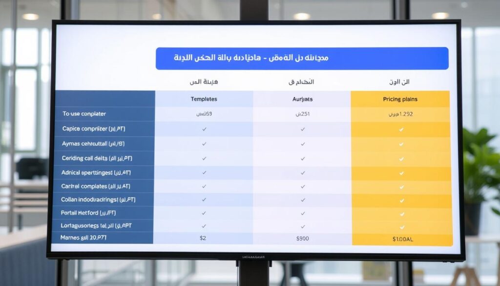 مقارنة بين برامج إعداد عقود قانونية تظهر الميزات المختلفة مقارنة بين برامج إعداد عقود قانونية تظهر الميزات المختلفة