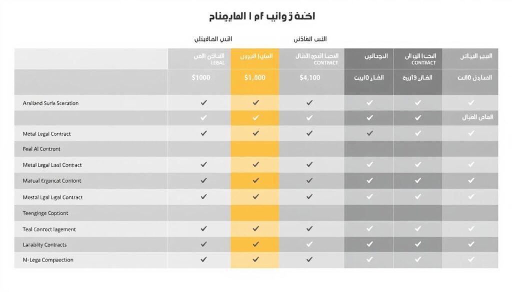 مقارنة شاملة بين برامج إعداد العقود القانونية مقارنة شاملة بين برامج إعداد العقود القانونية