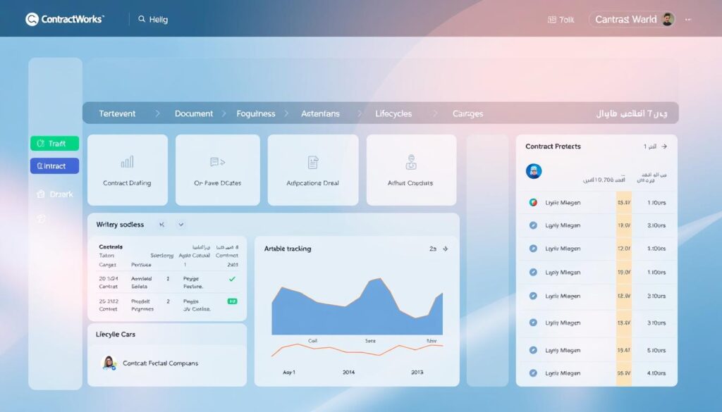 واجهة برنامج ContractWorks لصياغة العقود تلقائيًا واجهة برنامج ContractWorks لصياغة العقود تلقائيًا