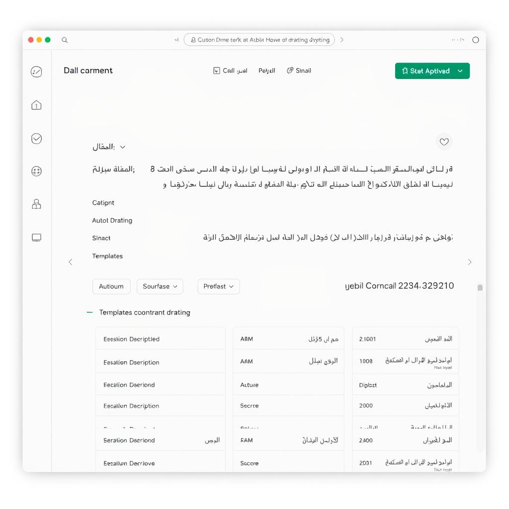 واجهة مستخدم سهلة لبرنامج صياغة العقود واجهة مستخدم سهلة لبرنامج صياغة العقود