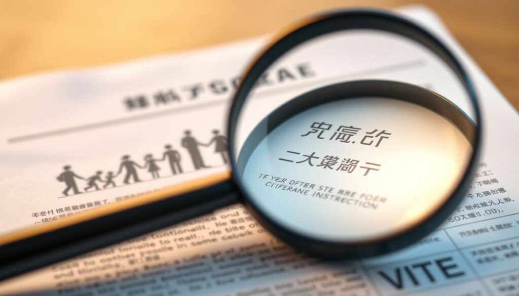 A detailed, high-resolution image of a comprehensive life insurance policy, showcasing various aspects of lifetime coverage. In the foreground, a magnifying glass highlights the policy details, conveying the importance of understanding the scope of protection. In the middle ground, subtle illustrations depict different life stages, symbolizing the lifelong nature of the coverage. The background features a warm, soft-focused gradient, creating a sense of security and reassurance. The overall composition and lighting aim to convey the comprehensive and reliable nature of the "تأمين شامل" (comprehensive insurance) concept, suitable for the article's section on different types of lifetime insurance.