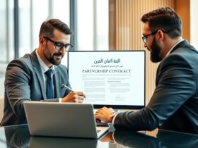 صياغة عقد شراكة أونلاين بين شريكين في العمل