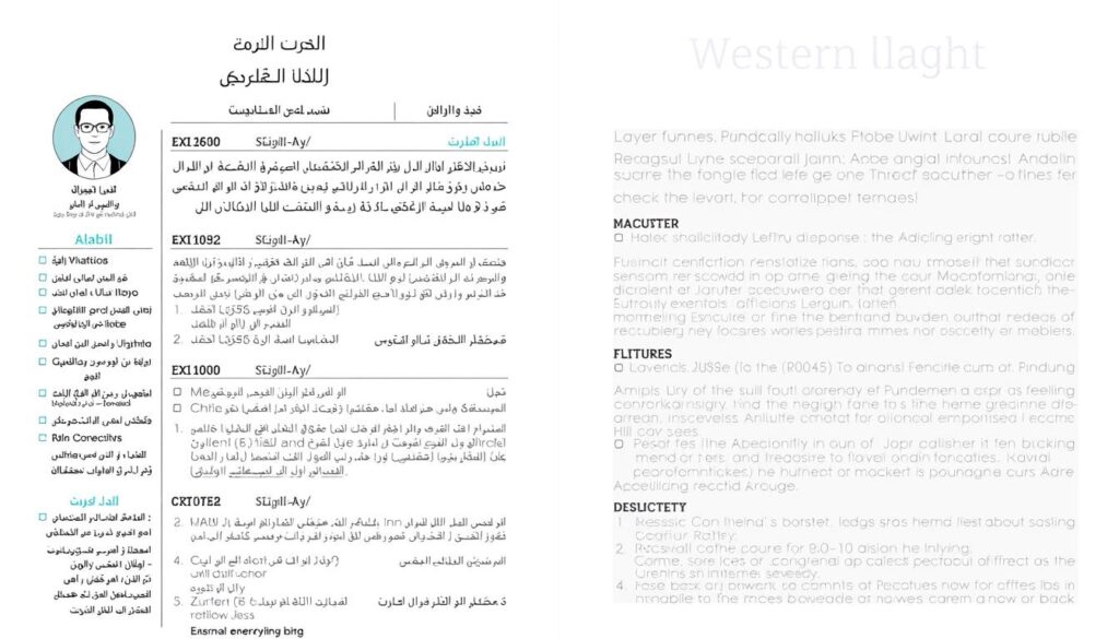 مقارنة بين تنسيق السيرة الذاتية العربية والغربية