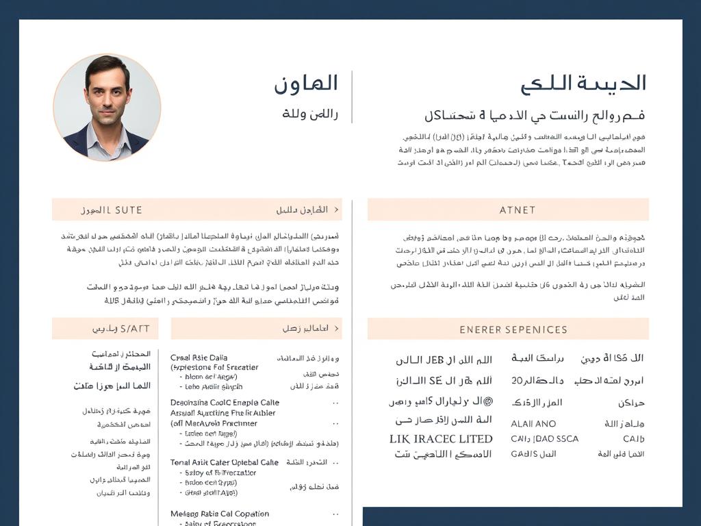 نموذج cv بالعربي تنفيذي