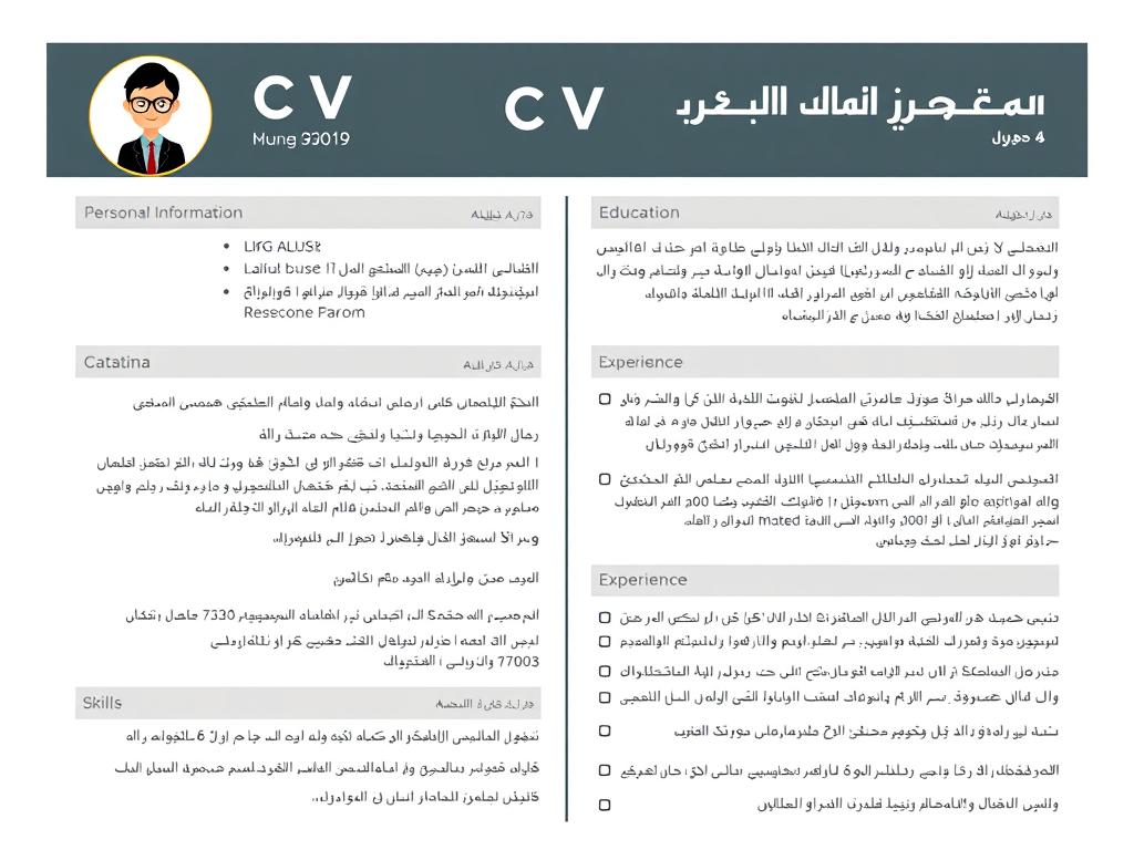 نموذج cv بالعربي كلاسيكي