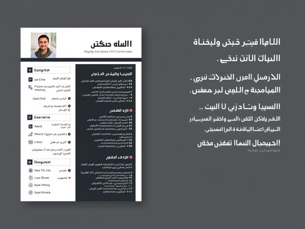 نموذج cv بالعربي مهني