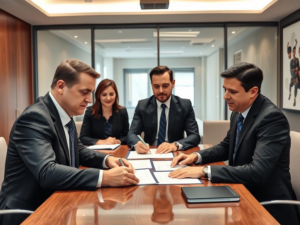 توقيع اتفاقية إنهاء عقد شراكة بين شركتين