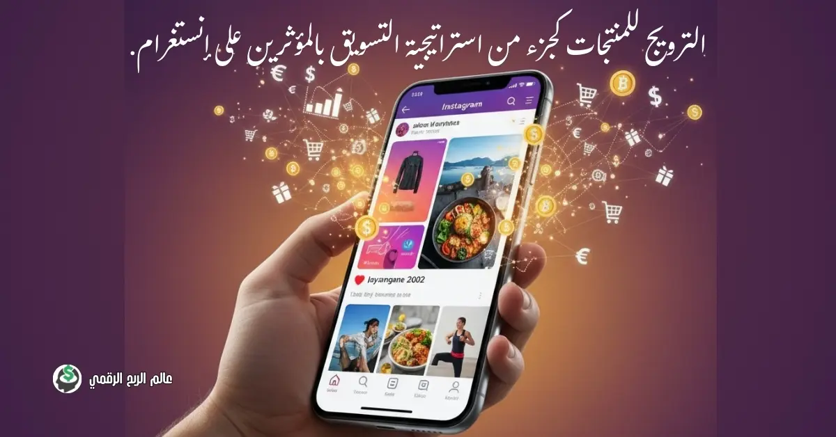 مؤثرة تستخدم تطبيقات لربح المال عبر إنستغرام من خلال الترويج لمنتج تجميل.