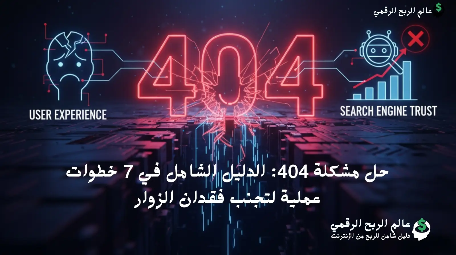 رسالة خطأ 404 التي تواجه المستخدمين وتؤثر سلباً على تجربة تصفحهم.