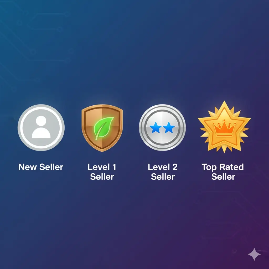 شارات مستويات البائعين على فايفر