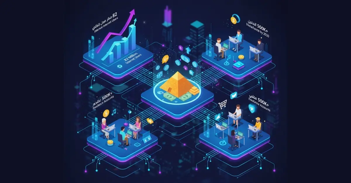 صورة توضيحية للاقتصاد الرقمي في مصر كفرصة للربح من الإنترنت