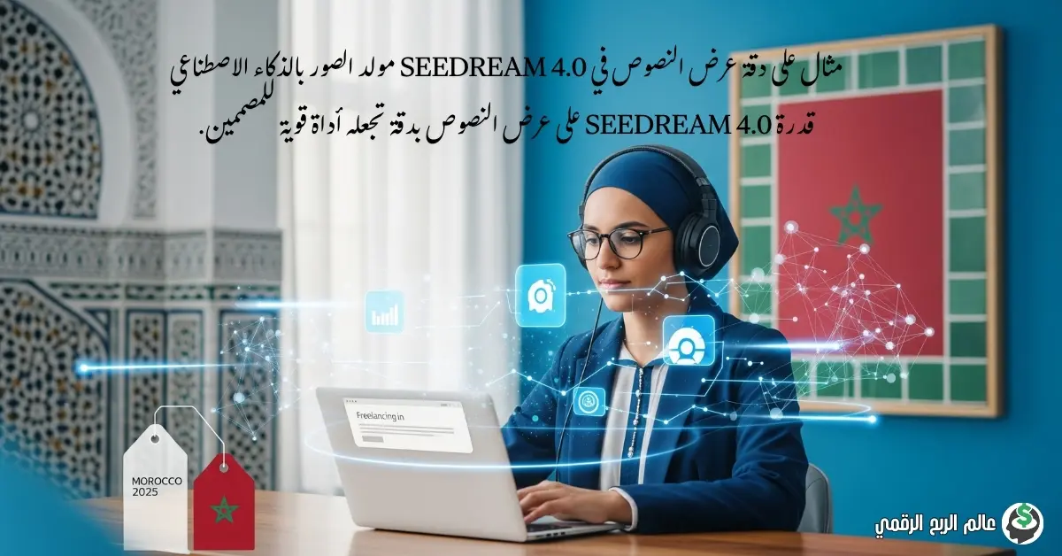 مثال على دقة عرض النصوص في Seedream 4.0 مولد الصور بالذكاء الاصطناعي