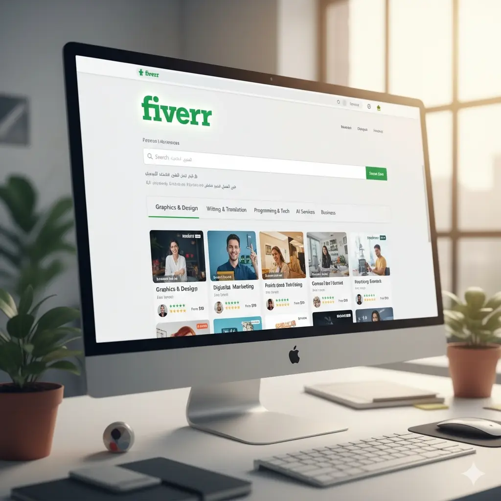 واجهة منصة فايفر الرئيسية