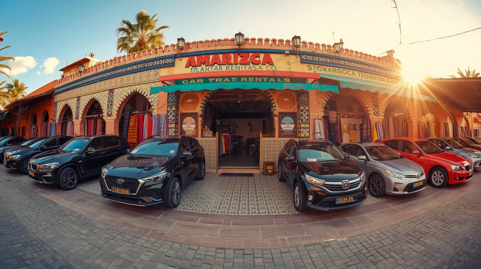 وكالة سياقة سيارة في المغرب معروضة بجانب مفاتيح سيارة وقلم