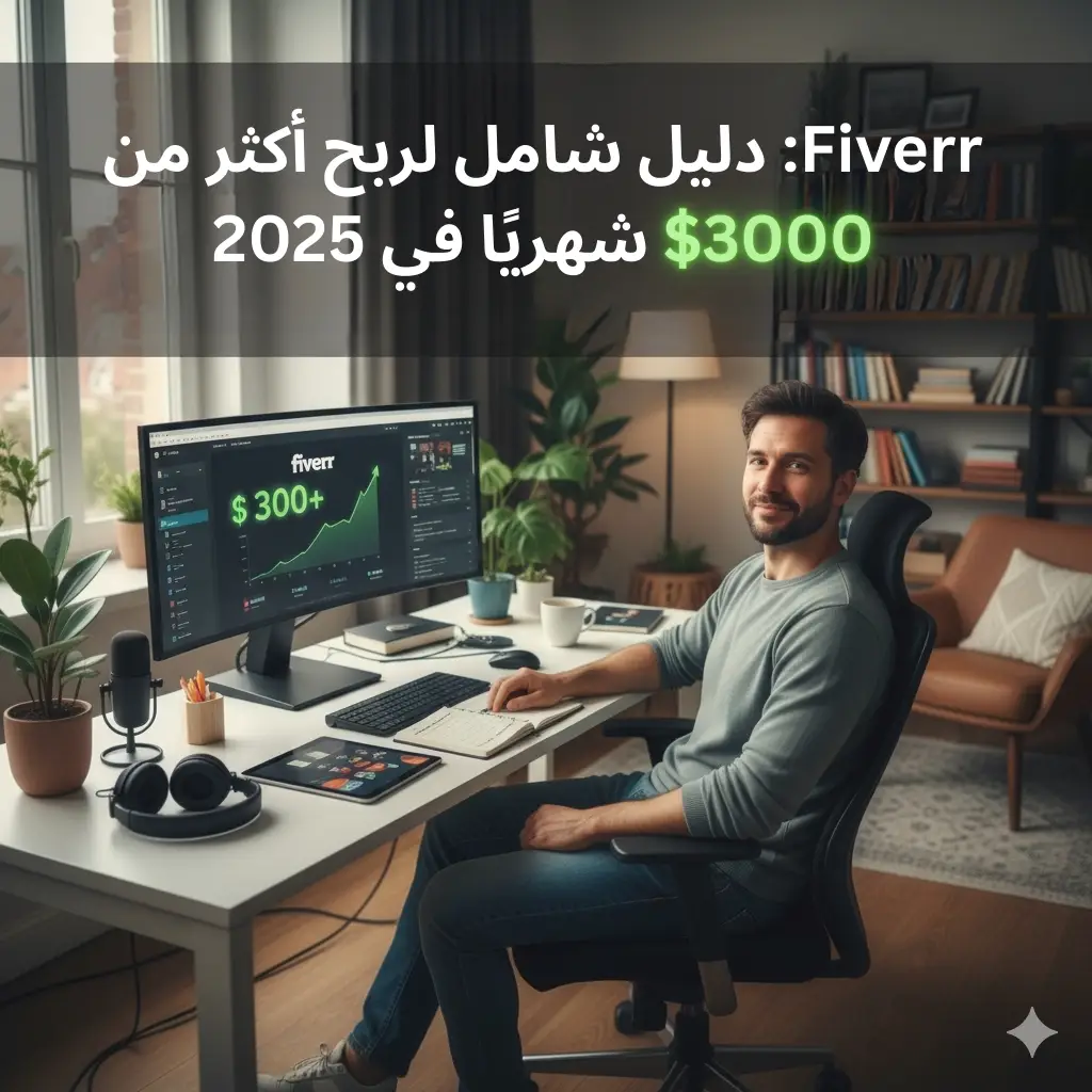 Fiverr دليل شامل لربح أكثر من 3000$ شهريًا في 2025