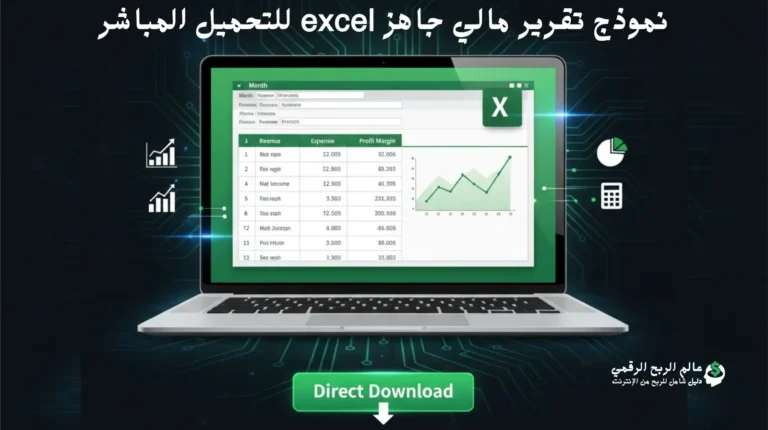 نموذج تقرير مالي جاهز excel للتحميل المباشر
