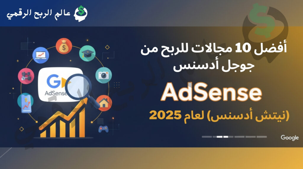 أفضل 10 مجالات للربح من جوجل أدسنس (نيتش أدسنس) لعام 2025