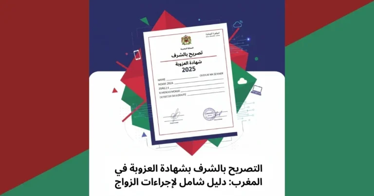 شهادة العزوبة بالمغرب pdf: دليل 2025 الشامل بالخطوات والنماذج