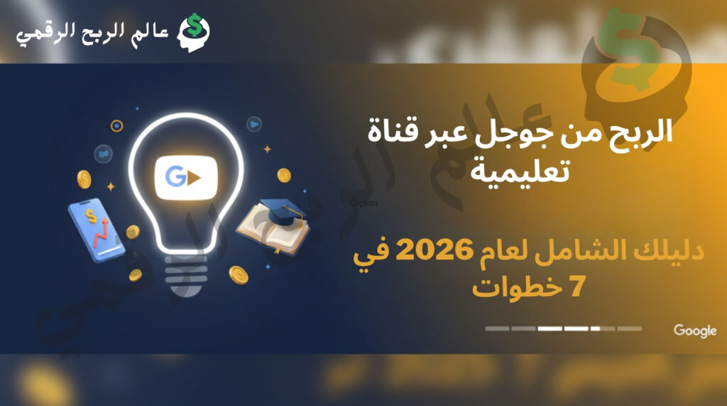الربح من جوجل عبر قناة تعليمية دليلك الشامل لعام 2025 في 7 خطوات