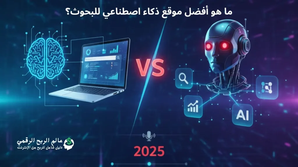 ما هو أفضل موقع ذكاء اصطناعي للبحوث؟ دليل شامل ومقارنة تفصيلية لعام 2025