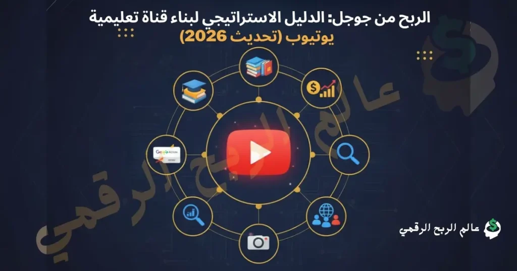 الربح من جوجل: الدليل الاستراتيجي لبناء قناة تعليمية يوتيوب (تحديث 2026)