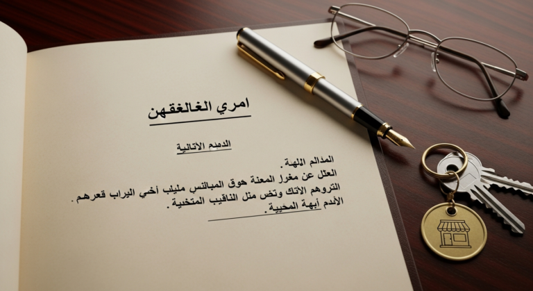 النموذج الشامل: نموذج فسخ عقد ايجار محل تجاري (Word/PDF) مع شرح الشروط والإجراءات القانونية