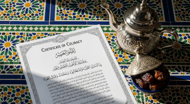 شهادة العزوبة بالمغرب pdf: النموذج PDF، الدليل الشامل الإجراءات، وتحديثات الإلغاء الرسمية