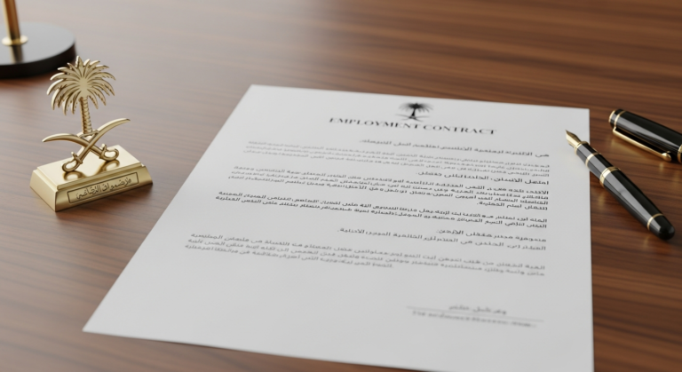 نموذج عقد عمل سعودي ورد موحد (Word/PDF) النموذج الشامل: جاهز للتحميل 2026