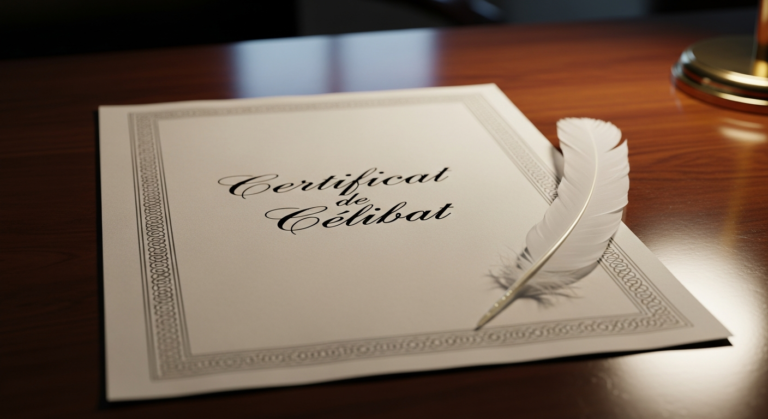 شهادة العزوبة بالفرنسية (Certificat de Célibat): الدليل الشامل 2024 مع نموذج جاهز للتحميل