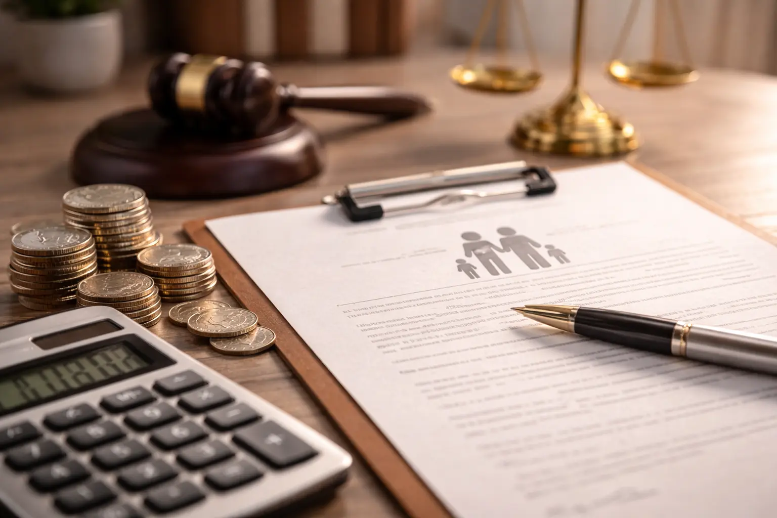 حساب قيمة النفقة القانونية