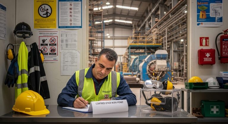 تصريح العمل في الأماكن الضيقة 2026 (تحميل Word/PDF)
