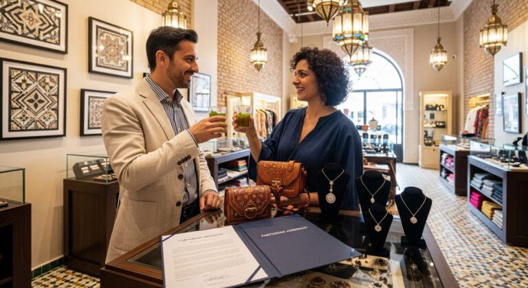 عقد شراكة بين طرفين في محل تجاري 2026 (تحميل PDF)