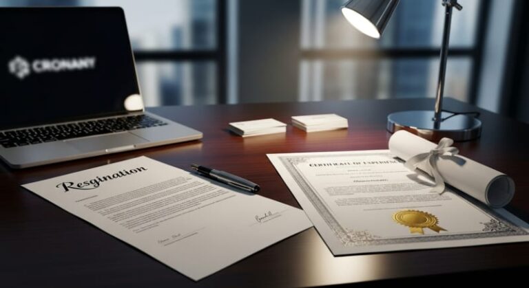 نموذج استقالة مع طلب شهادة خبرة وإخلاء طرف (جاهز)