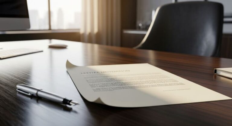 نموذج Lettre de Motivation لشركة خاصة (فرنسي وعربي)