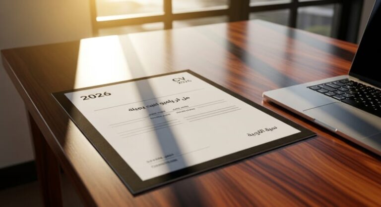 أفضل نموذج cv بالعربية قابل للتنزيل احترافي لعام 2026