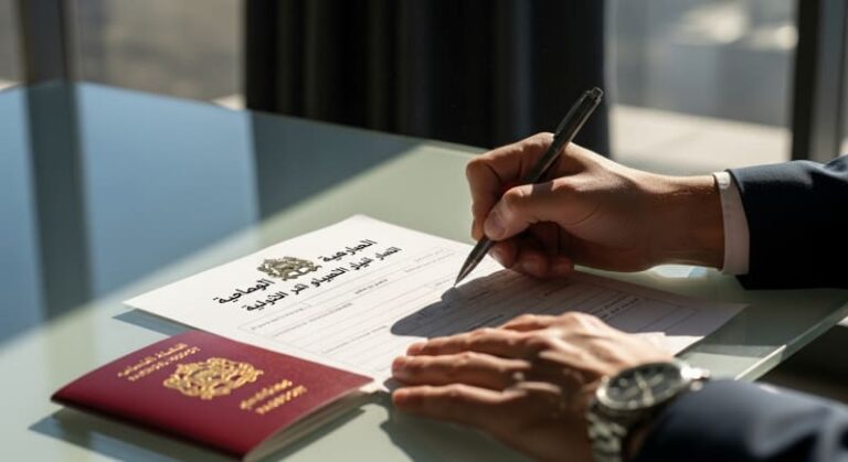 أفضل نموذج طلب جواز السفر للمغاربة بالخارج لعام 2026