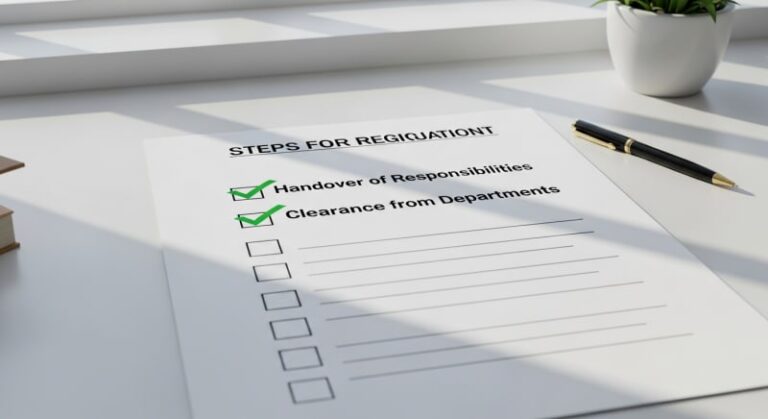 ما هي خطوات الاستقالة من العمل للحصول على إخلاء الطرف؟